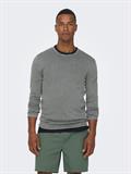 ONSGARSON 12 WASH CREW KNIT castor gray