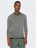 ONSGARSON 12 WASH CREW KNIT castor gray