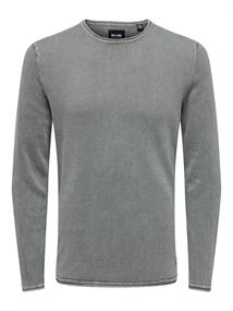 ONSGARSON 12 WASH CREW KNIT castor gray