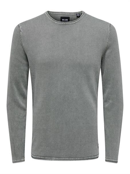 ONSGARSON 12 WASH CREW KNIT castor gray