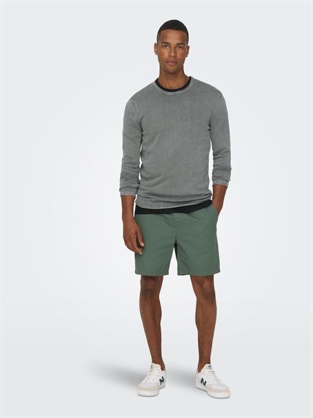 ONSGARSON 12 WASH CREW KNIT castor gray