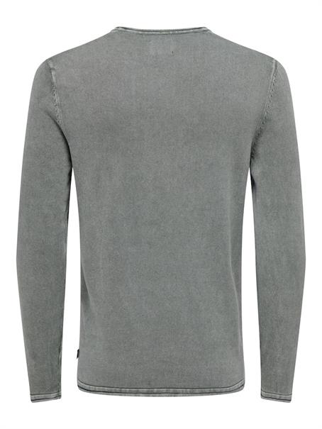ONSGARSON 12 WASH CREW KNIT castor gray