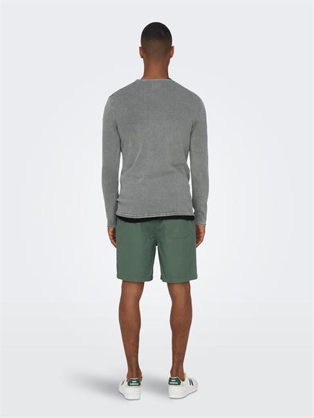 ONSGARSON 12 WASH CREW KNIT castor gray