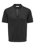 ONSGARSON SS REG WASH POLO KNIT black