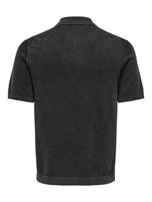 ONSGARSON SS REG WASH POLO KNIT black