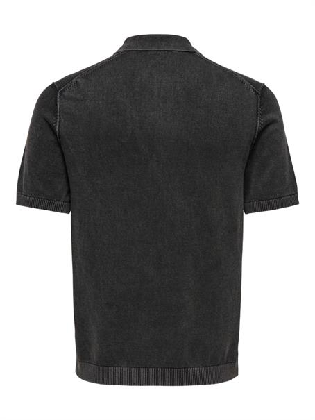 ONSGARSON SS REG WASH POLO KNIT black