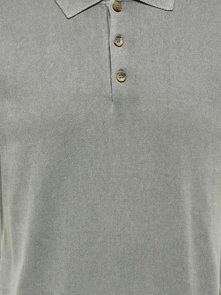 ONSGARSON SS REG WASH POLO KNIT castor gray
