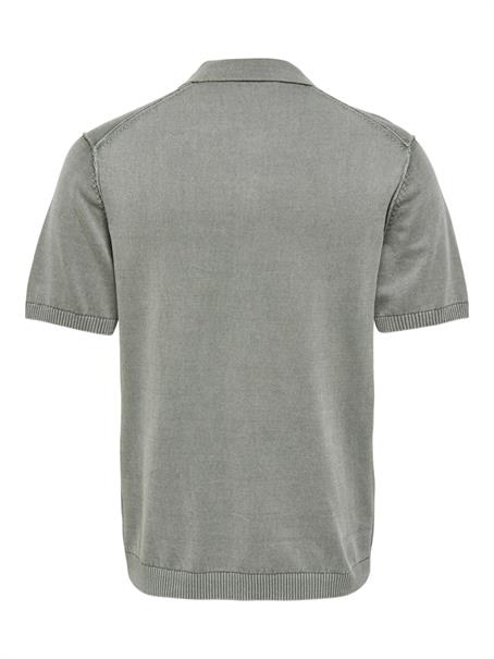 ONSGARSON SS REG WASH POLO KNIT castor gray