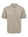 ONSGARSON SS REG WASH POLO KNIT chinchilla
