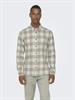 ONSGUDMUND LS CHECKED SHIRT NOOS antique white