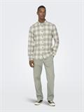 ONSGUDMUND LS CHECKED SHIRT NOOS antique white