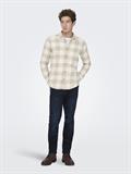ONSGUDMUND LS CHECKED SHIRT NOOS antique white