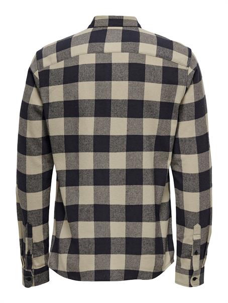 ONSGUDMUND LS CHECKED SHIRT NOOS dunkelblau1