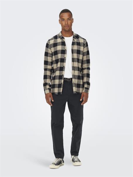 ONSGUDMUND LS CHECKED SHIRT NOOS dunkelblau1
