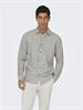 ONSGUDMUND LS CHECKED SHIRT NOOS egret