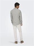 ONSGUDMUND LS CHECKED SHIRT NOOS egret