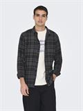ONSGUDMUND LS CHECKED SHIRT NOOS jet black