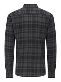 ONSGUDMUND LS CHECKED SHIRT NOOS jet black