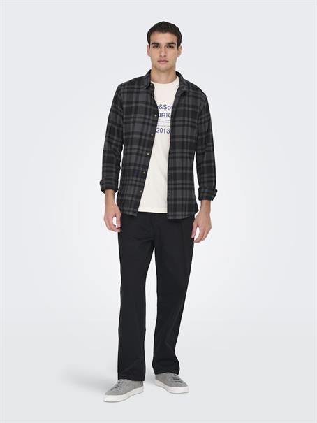 ONSGUDMUND LS CHECKED SHIRT NOOS jet black