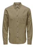 ONSGUDMUND SLIM 1-PKT SOLID SHIRT NOOS chinchilla