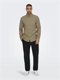 ONSGUDMUND SLIM 1-PKT SOLID SHIRT NOOS chinchilla