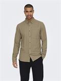 ONSGUDMUND SLIM 1-PKT SOLID SHIRT NOOS chinchilla