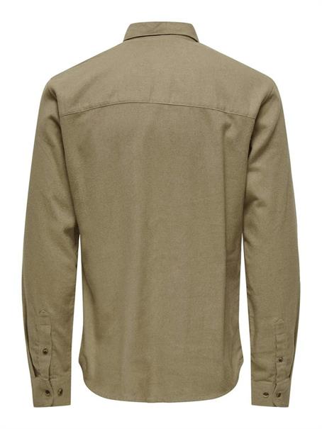 ONSGUDMUND SLIM 1-PKT SOLID SHIRT NOOS chinchilla