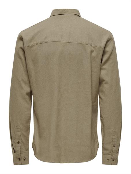 ONSGUDMUND SLIM 1-PKT SOLID SHIRT NOOS chinchilla