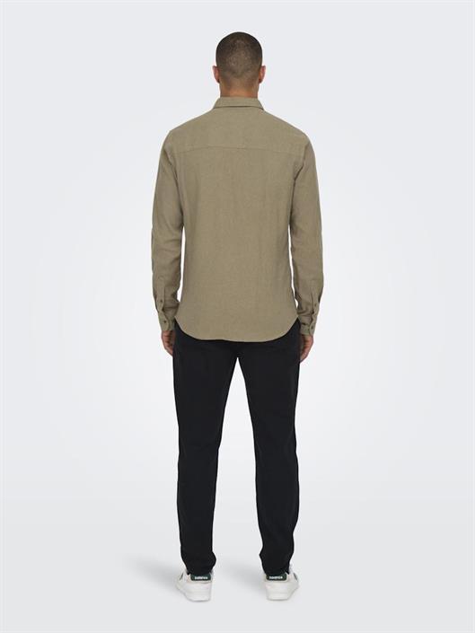 onsgudmund-slim-1-pkt-solid-shirt-noos-chinchilla