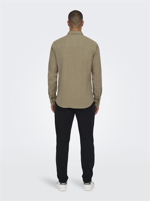 onsgudmund-slim-1-pkt-solid-shirt-noos-chinchilla