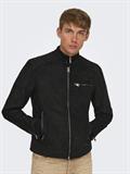 ONSGUS FAUX SUEDE RACER JACKET OTW NOOS black