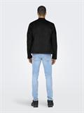 ONSGUS FAUX SUEDE RACER JACKET OTW NOOS black