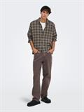 ONSHALE FLANNEL CHECK SHIRT RLX FIT NOOS grey pinstripe