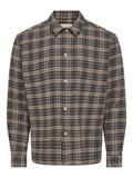 ONSHALE FLANNEL CHECK SHIRT RLX FIT NOOS grey pinstripe