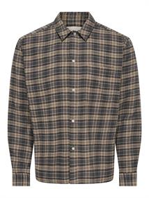 ONSHALE FLANNEL CHECK SHIRT RLX FIT NOOS grey pinstripe