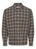ONSHALE FLANNEL CHECK SHIRT RLX FIT NOOS grey pinstripe