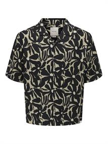 ONSHARVI RLX RESORT SS 041 AOP SHIRT jet black