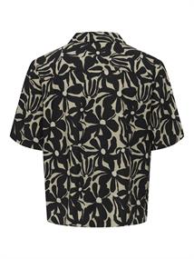 ONSHARVI RLX RESORT SS 041 AOP SHIRT jet black