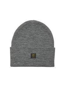 ONSISAAC FLAT KNIT LOGO BEANIE NOOS medium grey melange