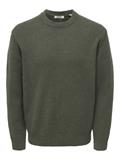 ONSJAMES RLX CREW KNIT NOOS beluga