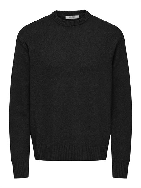 ONSJAMES RLX CREW KNIT NOOS black
