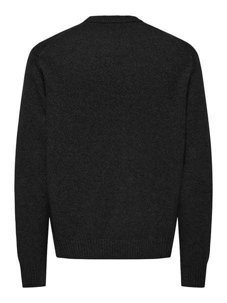 ONSJAMES RLX CREW KNIT NOOS black