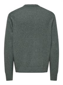 ONSJAMES RLX CREW KNIT NOOS castor gray
