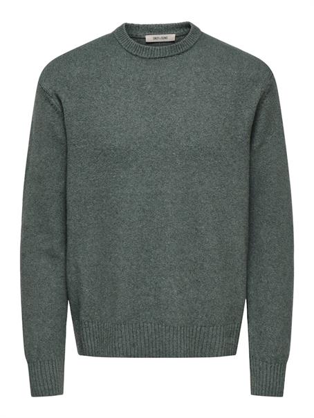 ONSJAMES RLX CREW KNIT NOOS castor gray