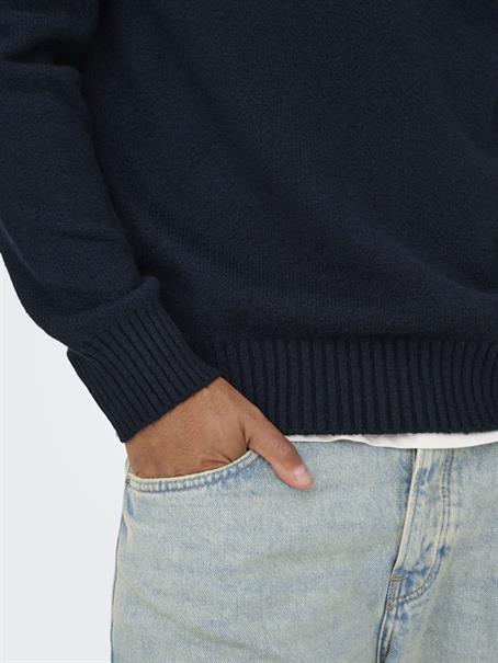 ONSJAMES RLX CREW KNIT NOOS dark sapphire
