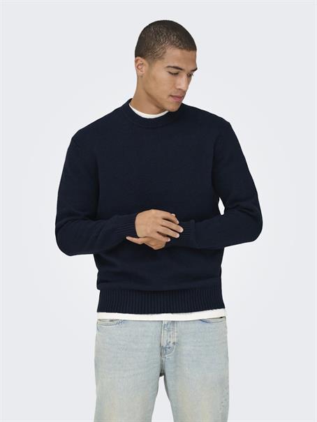 ONSJAMES RLX CREW KNIT NOOS dark sapphire