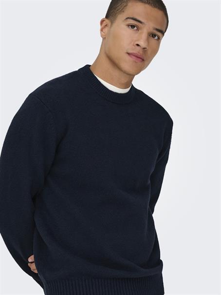 ONSJAMES RLX CREW KNIT NOOS dark sapphire
