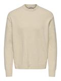 ONSJAMES RLX CREW KNIT NOOS oatmeal