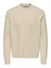 ONSJAMES RLX CREW KNIT NOOS oatmeal