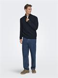 ONSJOIN REG LS HIGH NECK KNIT CAMP dark sapphire